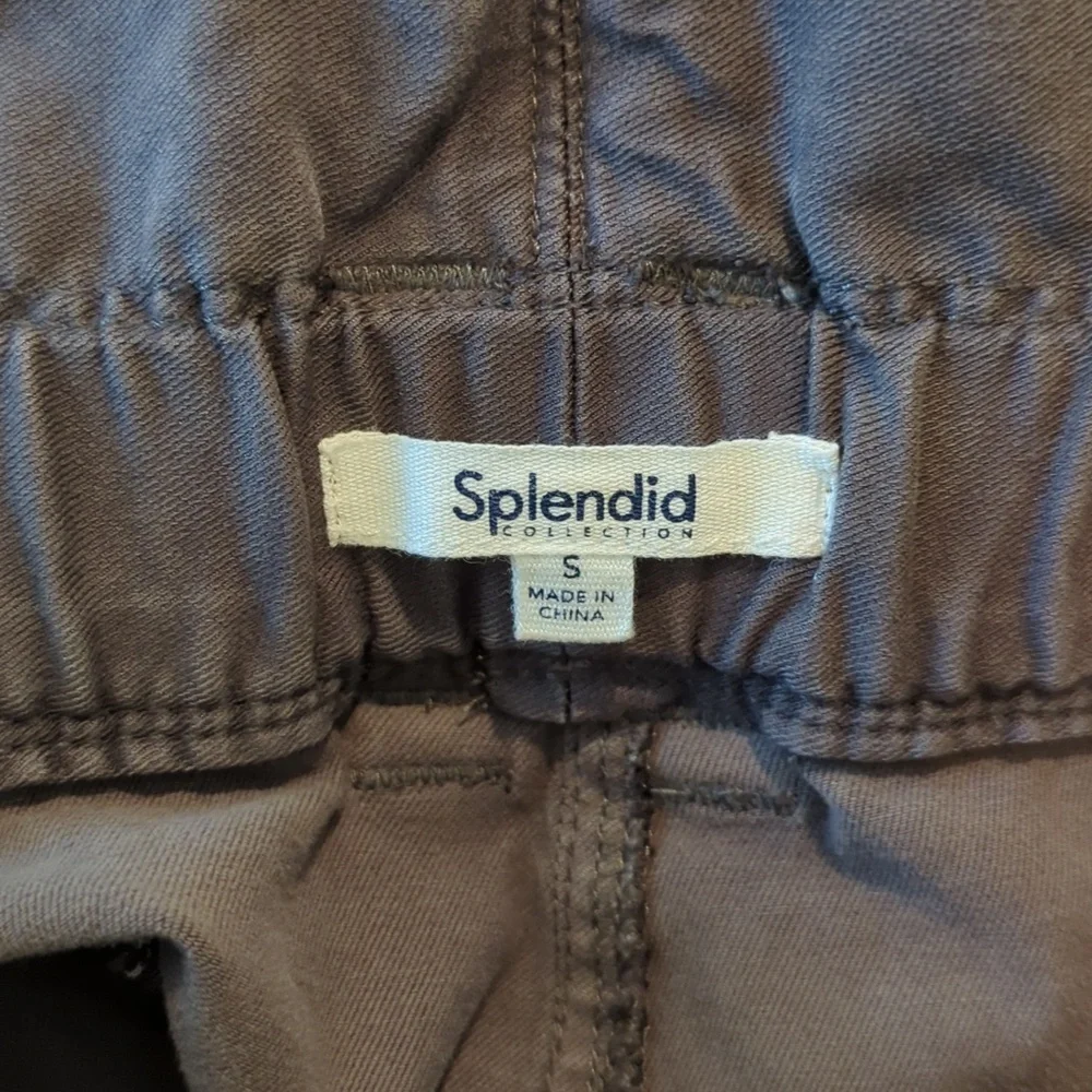Splendid Ryland Olive Paper Bag High Waist Belted Shorts Size Small